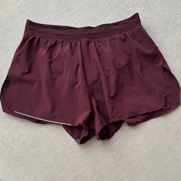 Lululemon Maroon Athletic Shorts Size M - Picture 1 of 3